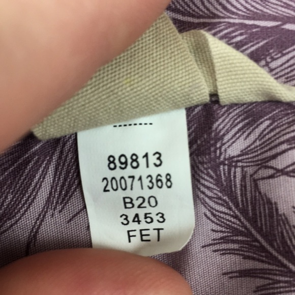 Duluth Purple Feather Print Wrinkle Fighter Tunic Shirt Womens Large Button Up - Picture 8 of 12